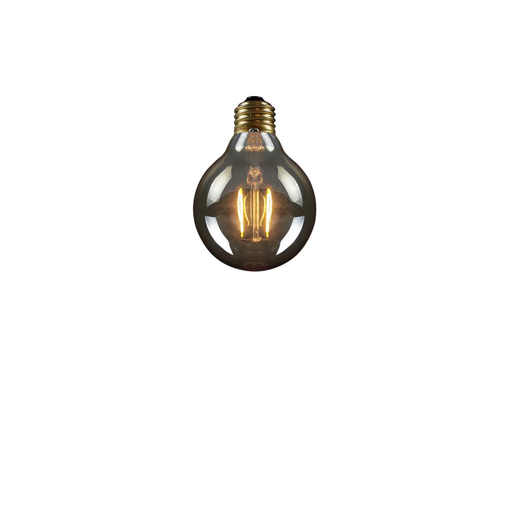 Bruck Lighting LMP-G2518022K1 Gents - 1-Light Lamp with 4" Canopy - White - G25 Lamp - Glass